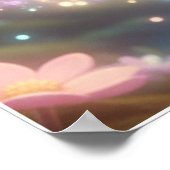 Pastel-Fee-Hase – Magisches Fantasy-Poster-Kunstwe Poster (Ecke)