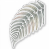 Pastel fern leaf* aufkleber (Vorderseite)