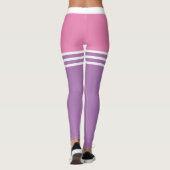 Pastel | Fett gefärbte Farbmischung mit weißen Obe Leggings (Rückseite)