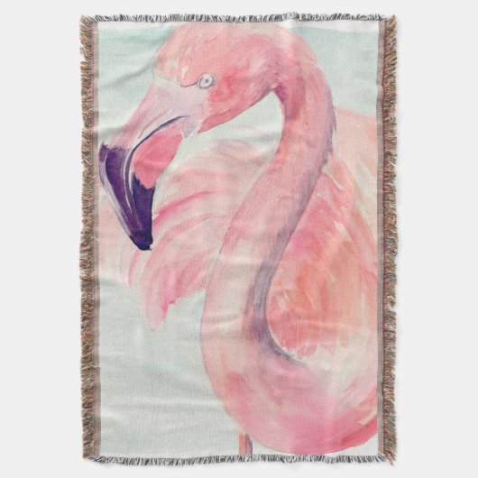 Pastel Flamingo Decke (Vorderseite Vertikal)