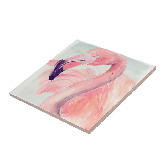Pastel Flamingo Fliese (Seite)