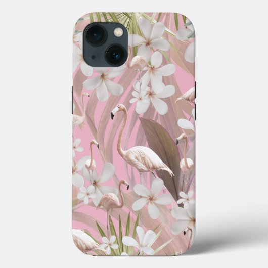 Pastel Flamingo Jungle Liebe #2 #tropical #wall Case-Mate iPhone Hülle (Rückseite)