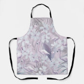 Pastel Flamingo Jungle Liebe 4 #art #tropical Schürze (Vorderseite)
