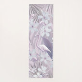Pastel Flamingo Jungle Liebe 4 #art #tropical Yogamatte (Rückseite)