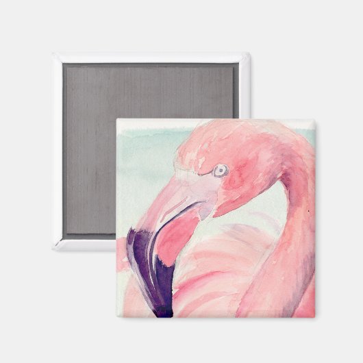 Pastel Flamingo Magnet (Vorderseite/Rückseite)
