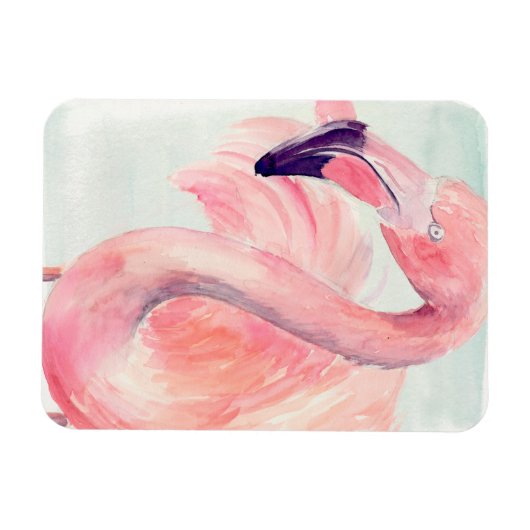 Pastel Flamingo Magnet (Horizontal)