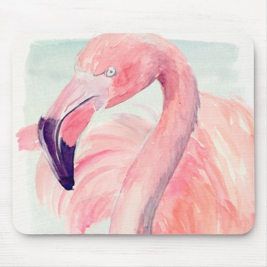 Pastel Flamingo Mousepad (Vorne)