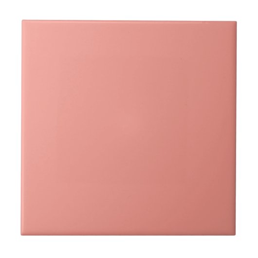 Pastel Flamingo Pink Color Fliese (Vorderseite)