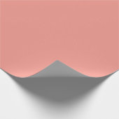 Pastel Flamingo Pink Color Geschenkpapier (Ecke)