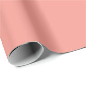 Pastel Flamingo Pink Color Geschenkpapier (Rolleneckpunkt)