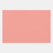 Pastel Flamingo Pink Color Geschenkpapier Set (Vorderseite 3)