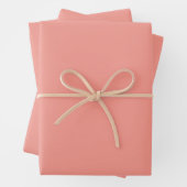 Pastel Flamingo Pink Color Geschenkpapier Set (Beispiel)