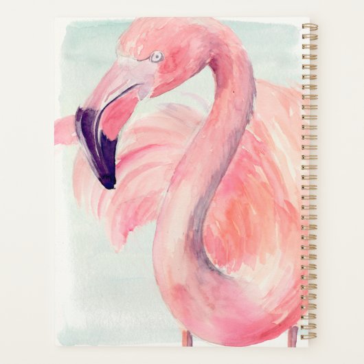 Pastel Flamingo Planer (Rückseite)