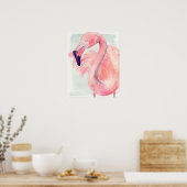 Pastel Flamingo Poster (Küche)