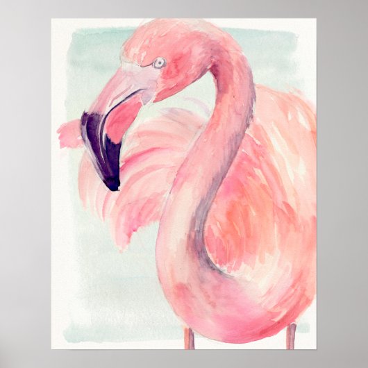 Pastel Flamingo Poster (Vorne)