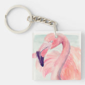 Pastel Flamingo Schlüsselanhänger (Vorderseite)