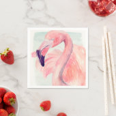 Pastel Flamingo Serviette (Beispiel)