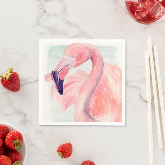 Pastel Flamingo Serviette (Beispiel)