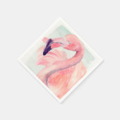 Pastel Flamingo Serviette (Ecke)