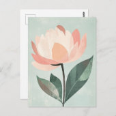 Pastel Flora in Stille #088 Postkarte (Vorne/Hinten)