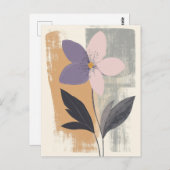 Pastel Flora in Stille #092 Postkarte (Vorne/Hinten)