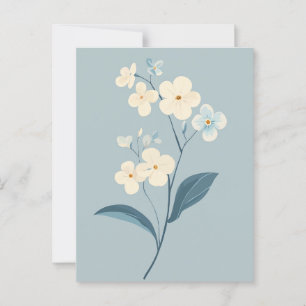 Pastel Flora in Stille #093 Postkarte