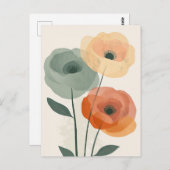 Pastel Flora in Stille #096 Postkarte (Vorne/Hinten)