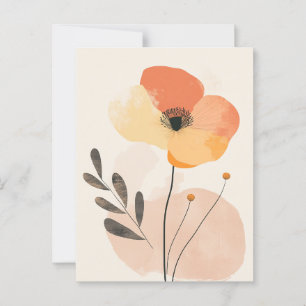 Pastel Flora in Stille #099 Postkarte