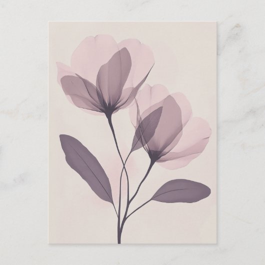 Pastel Flora in Stille #100 Postkarte (Vorderseite)