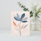 Pastel Flora in Stille #104 Postkarte (Stehend Vorderseite)