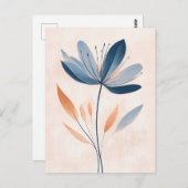 Pastel Flora in Stille #104 Postkarte (Vorne/Hinten)