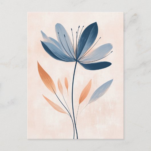 Pastel Flora in Stille #104 Postkarte (Vorderseite)