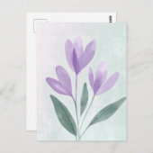 Pastel Flora in Stille #107 Postkarte (Vorne/Hinten)