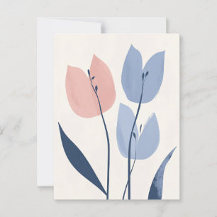 Pastel Flora in Stille #108 Postkarte