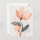 Pastel Flora in Stille #111 Postkarte (Vorne/Hinten)