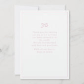 Pastel Floral Baby Geburtstagskarte Einladung (Rückseite)