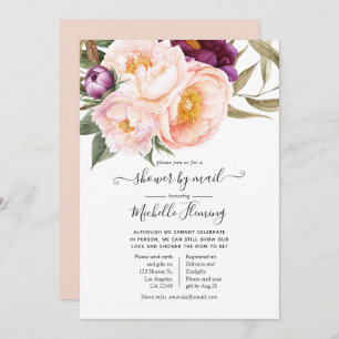 Pastel Floral Baby Shower by Mail Einladung