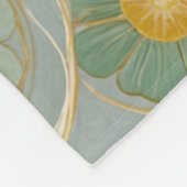 Pastel Floral & Berry Delight Fleecedecke (Ecke)