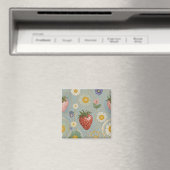 Pastel Floral & Berry Delight Magnet (In Situ (Geschirrspüler))