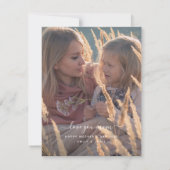 Pastel Floral Beste Mama Personalisierte Foto-Kart (Rückseite)