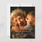 Pastel Floral Beste Mama Personalisierte Foto-Kart (Rückseite)