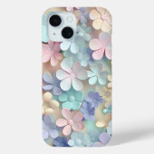 Pastel Floral Blossom 3D Phone Case (Rückseite)