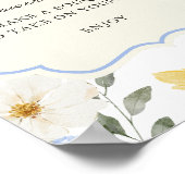 Pastel Floral Blume Bar Poster (Ecke)