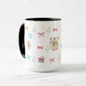 Pastel Floral Book Aesthetic Tasse (Vorderseite Links)