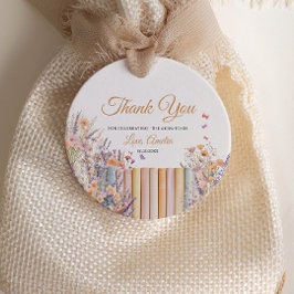 Pastel Floral Book Theme Kinderdusche Geschenkanhänger