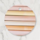 Pastel Floral Book Theme Kinderdusche Geschenkanhänger (Rückseite)