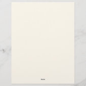 Pastel Floral Border Briefbogen (Rückseite)