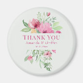Pastel Floral Bouquet "Danke" Magnet (Vorne)