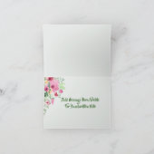 Pastel Floral Bouquet Dankeskarte (Innenseite)