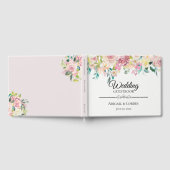 Pastel Floral Bouquet Wedding Gästebuch (Voll)